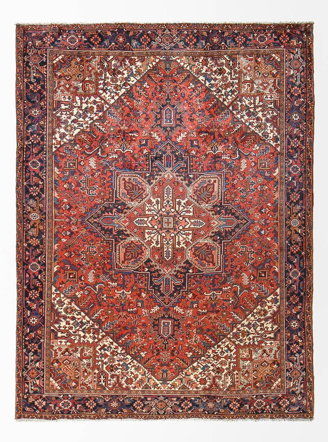 Tapis persan - Nomadic - 335 x 255 cm - rouge
