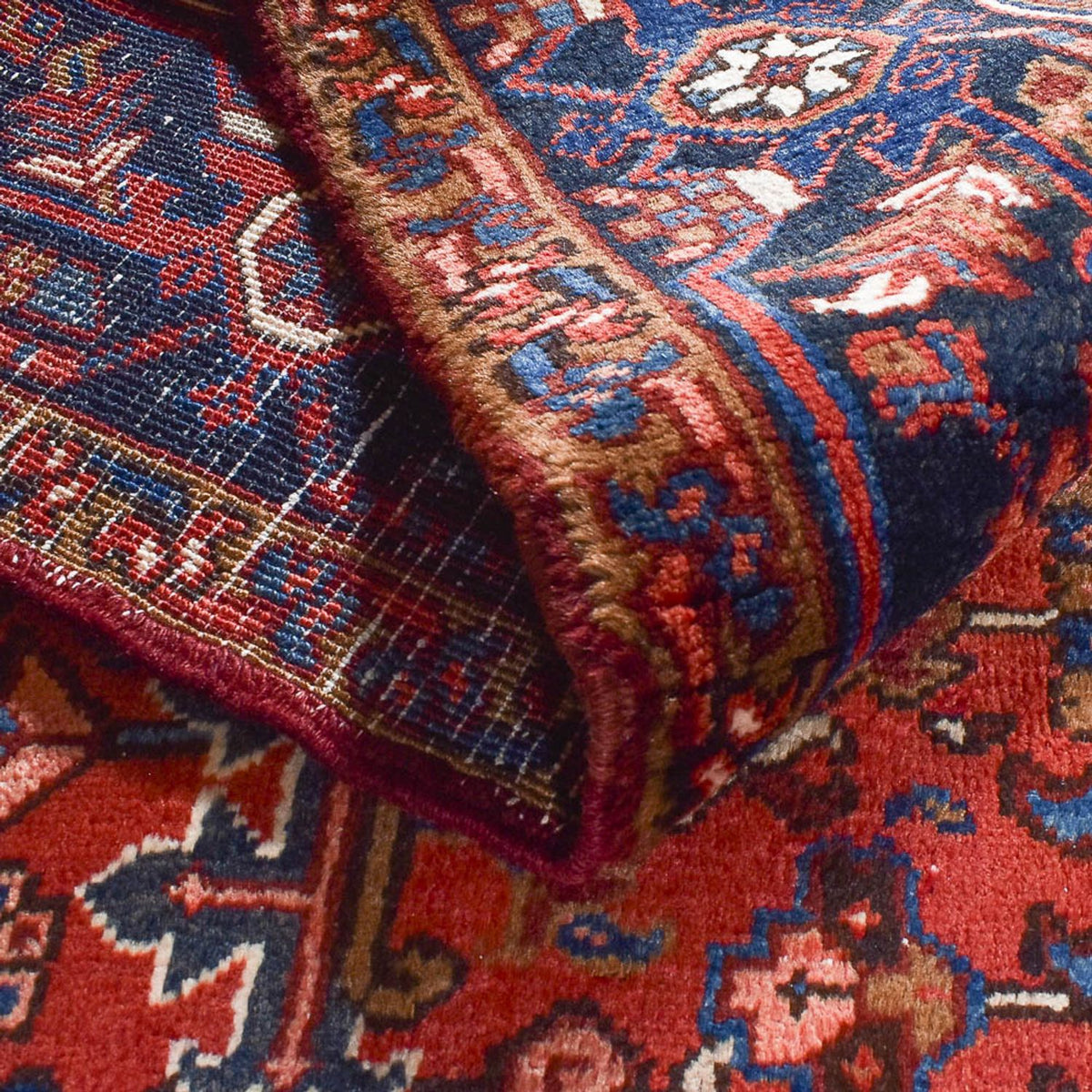 Tapis persan - Nomadic - 335 x 255 cm - rouge