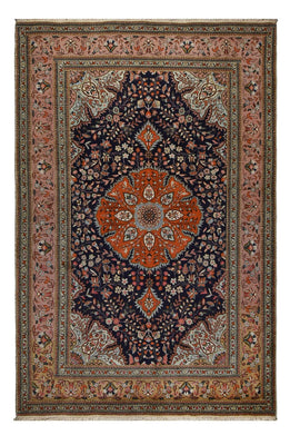 Tapis persan - Classique - 307 x 205 cm - bleu foncé