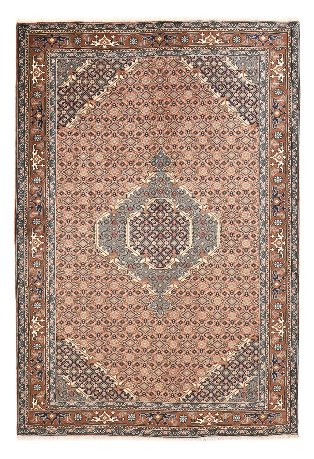 Tapis persan - Nomadic - 291 x 203 cm - terracotta