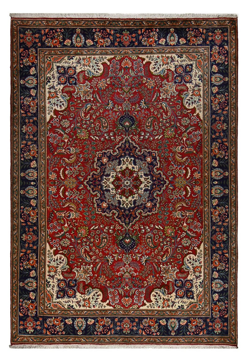 Tapis persan - Tabriz - 290 x 203 cm - rouge bordeaux