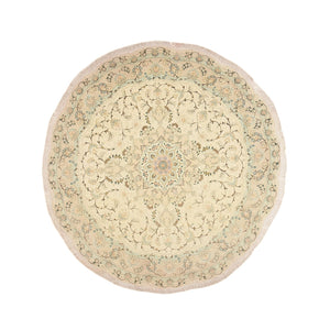 Tapis persan - Tabriz - Premium ronde  - 200 x 200 cm - sable