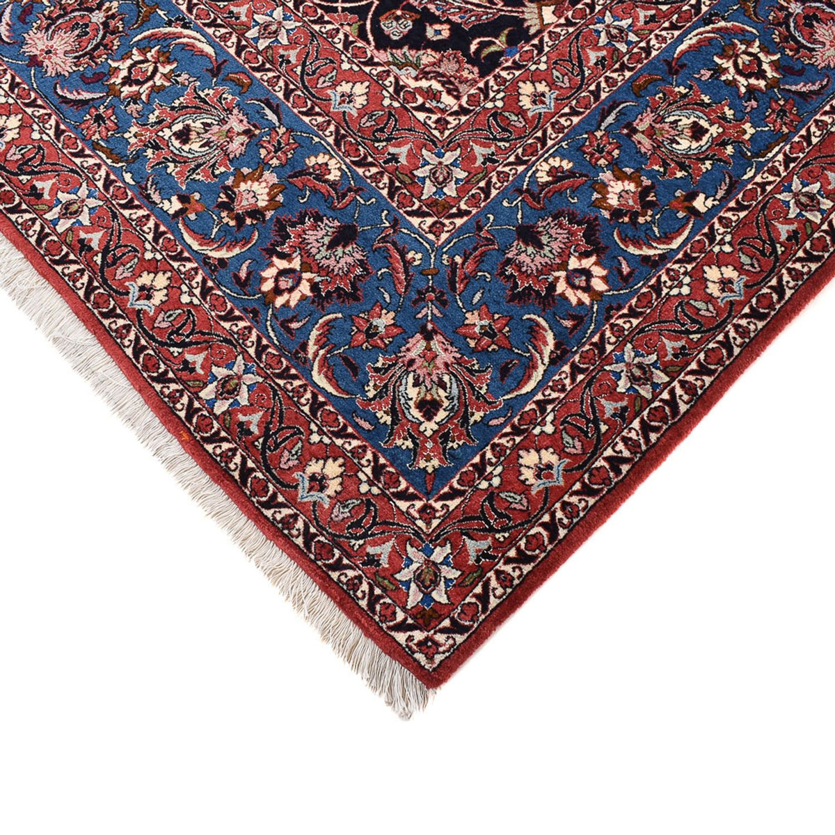 Tapis persan - Bidjar - 402 x 307 cm - bleu foncé