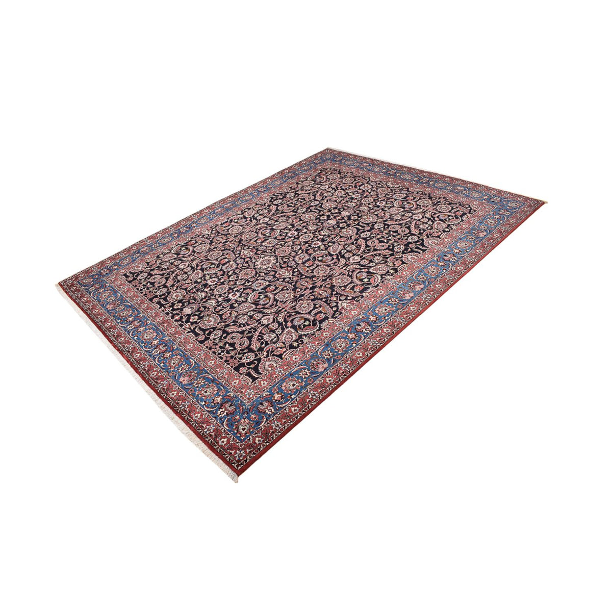 Tapis persan - Bidjar - 402 x 307 cm - bleu foncé