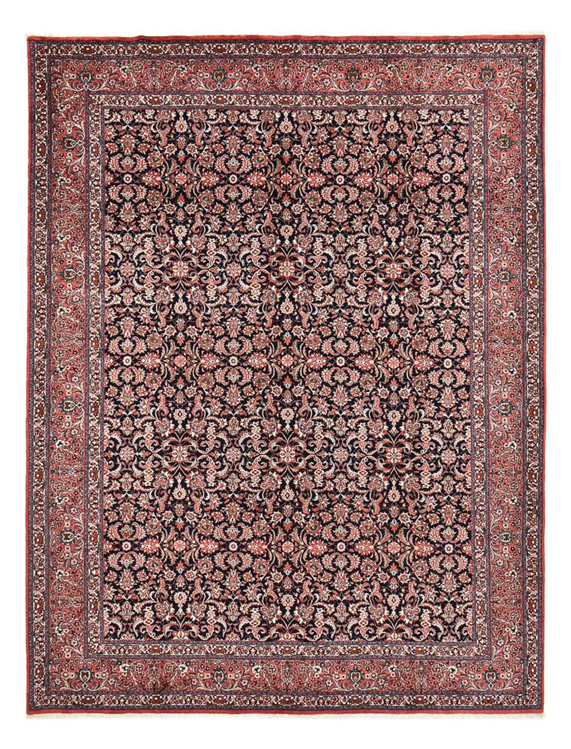 Tapis persan - Bidjar - 392 x 303 cm - rouge clair