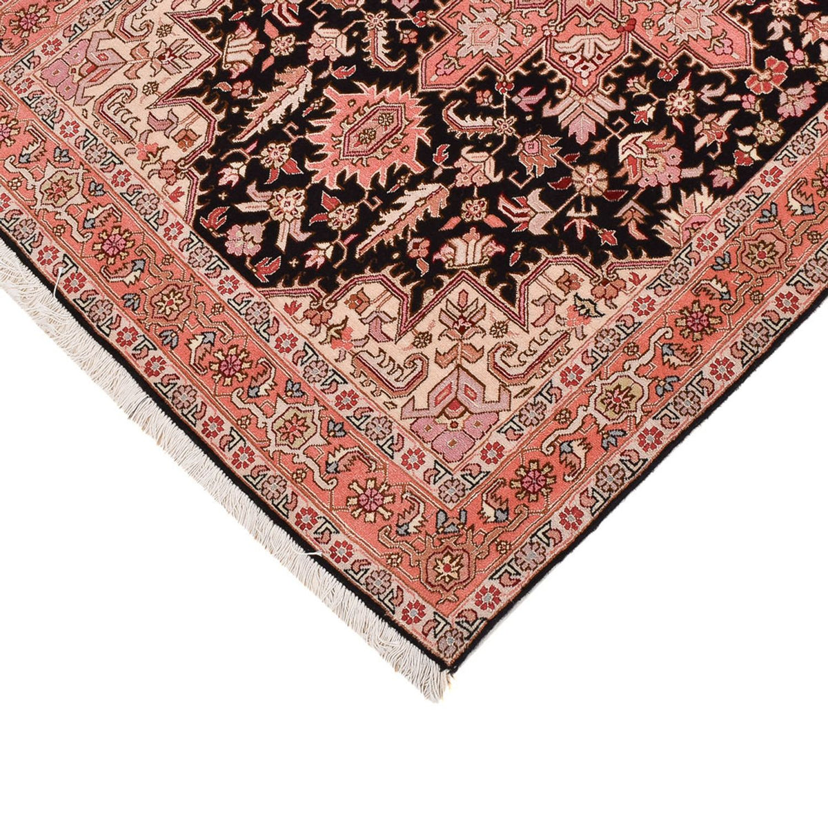 Tapis de couloir Tapis persan - Tabriz - Royal - 352 x 90 cm - rouge clair