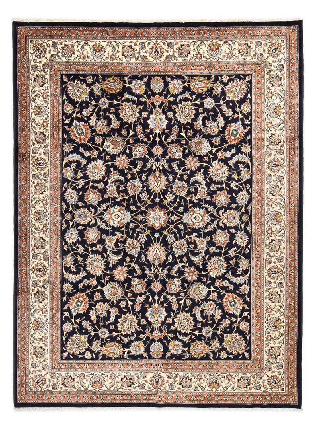 Tapis persan - Classique - Royal - 333 x 248 cm - bleu foncé