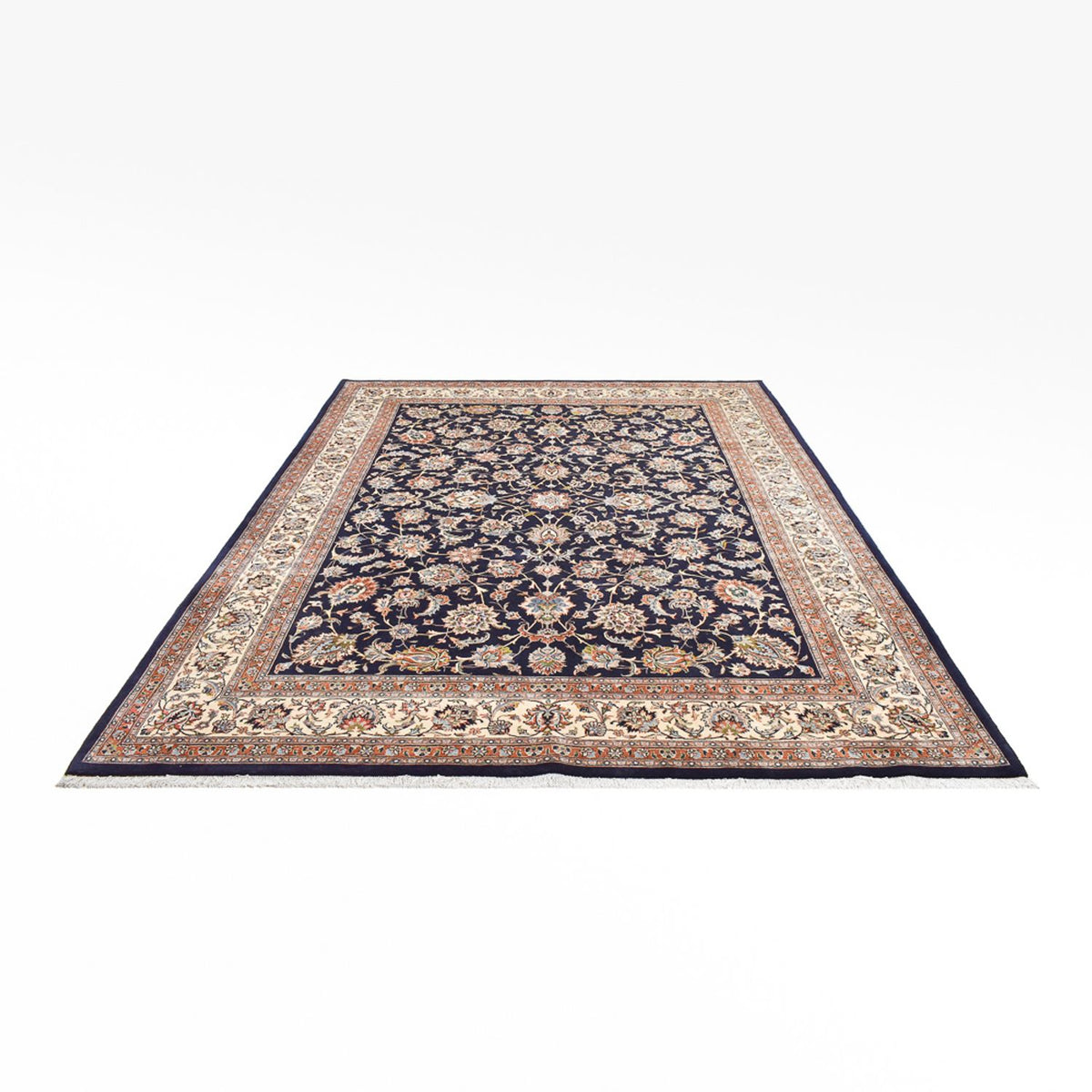 Tapis persan - Classique - Royal - 333 x 248 cm - bleu foncé