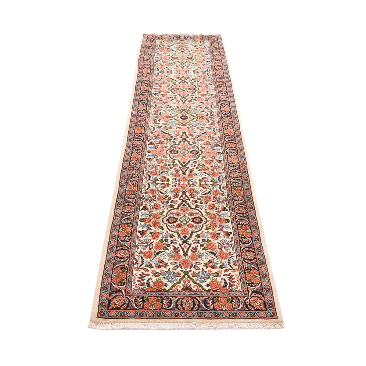 Tapis de couloir Tapis persan - Bidjar - 322 x 74 cm - beige foncé
