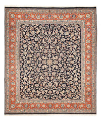 Tapis persan - Classique - 296 x 247 cm - bleu foncé