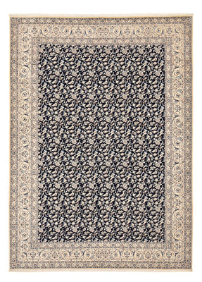 Tapis persan - Nain - Premium - 351 x 253 cm - bleu foncé