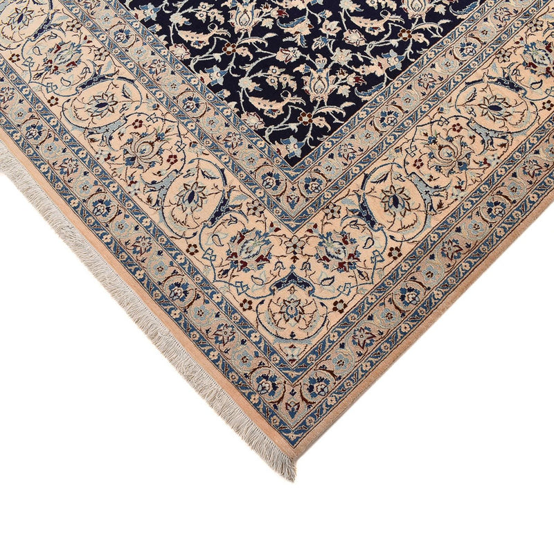 Tapis persan - Nain - Premium - 351 x 253 cm - bleu foncé