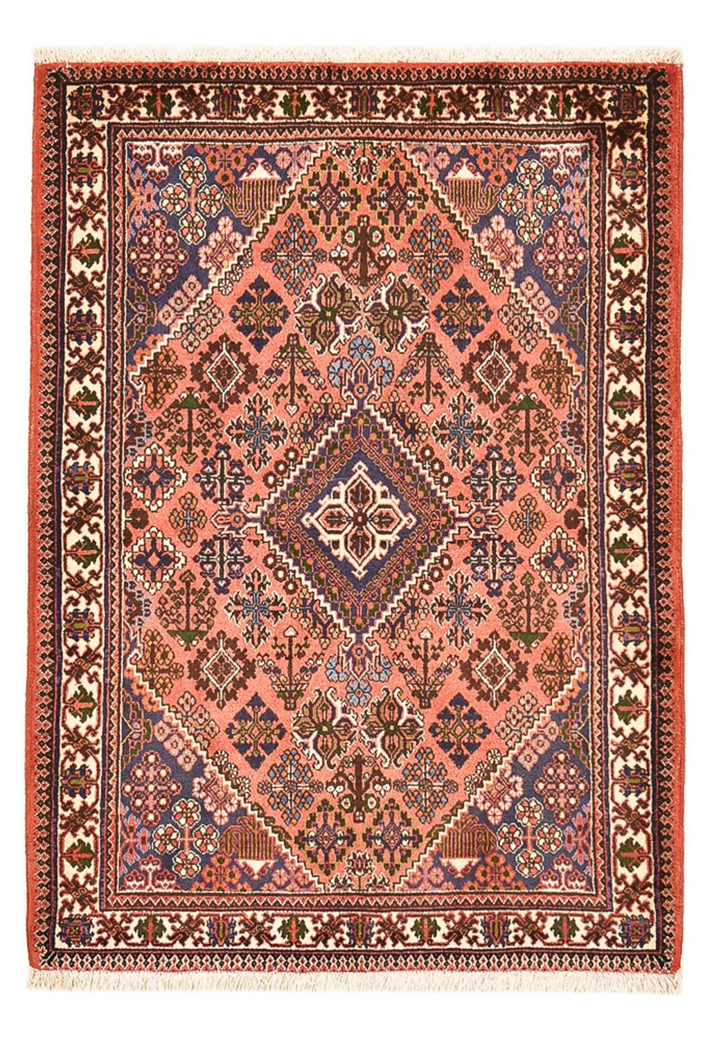 Tapis persan - Nomadic - 160 x 115 cm - rouge clair