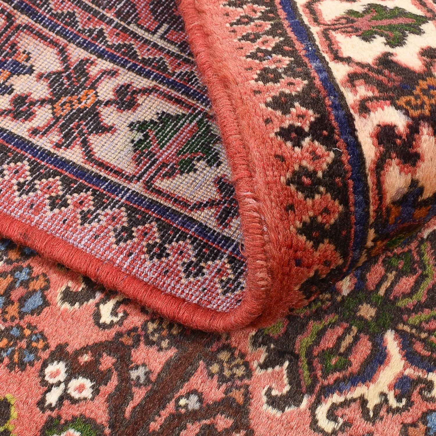 Tapis persan - Nomadic - 160 x 115 cm - rouge clair