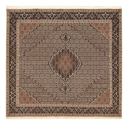 Tapis persan - Tabriz - Royal carré  - 202 x 200 cm - marron