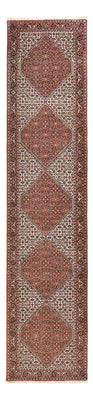 Tapis de couloir Tapis persan - Bidjar - 377 x 83 cm - rouille