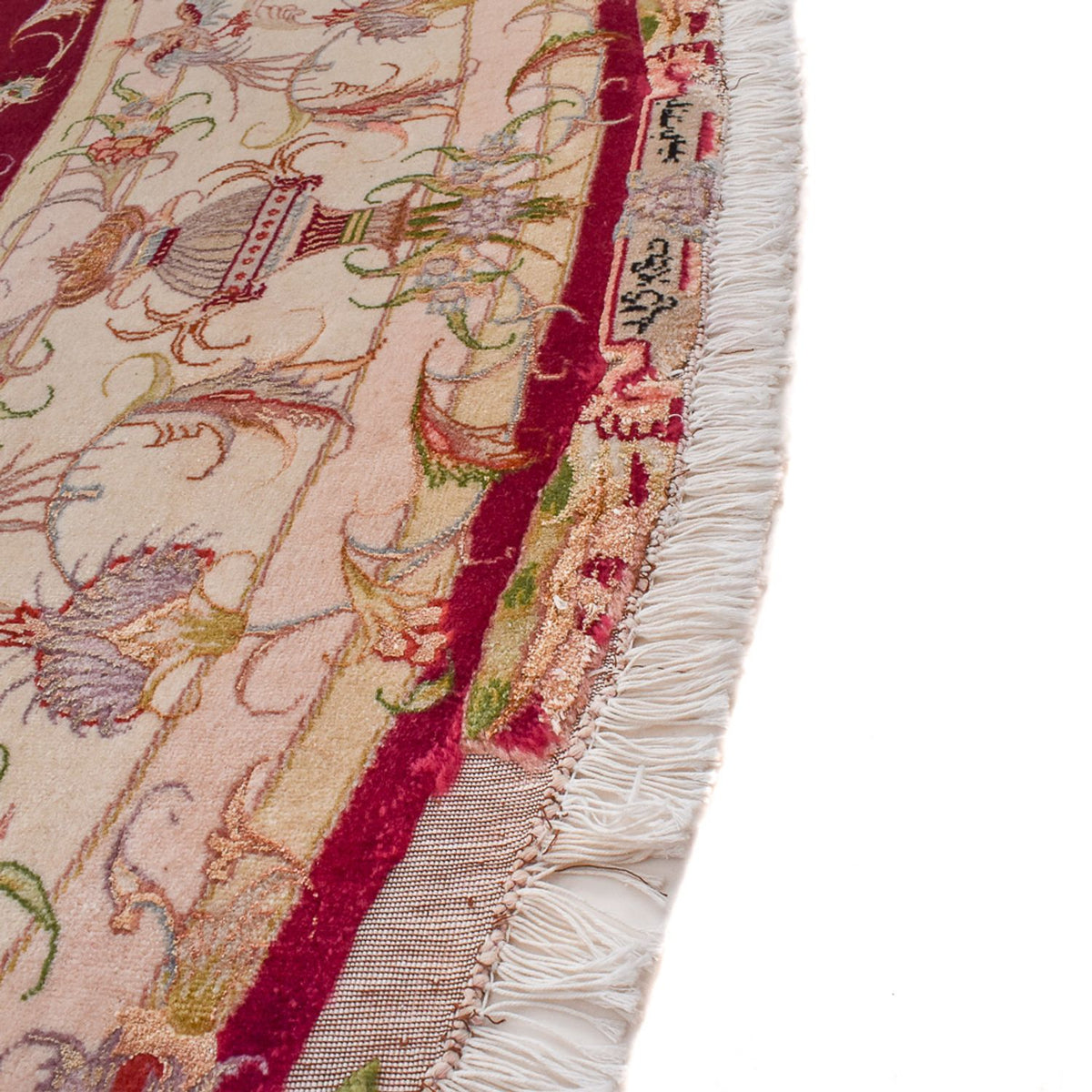 Tapis persan - Tabriz - Royal ronde  - 245 x 245 cm - rouge