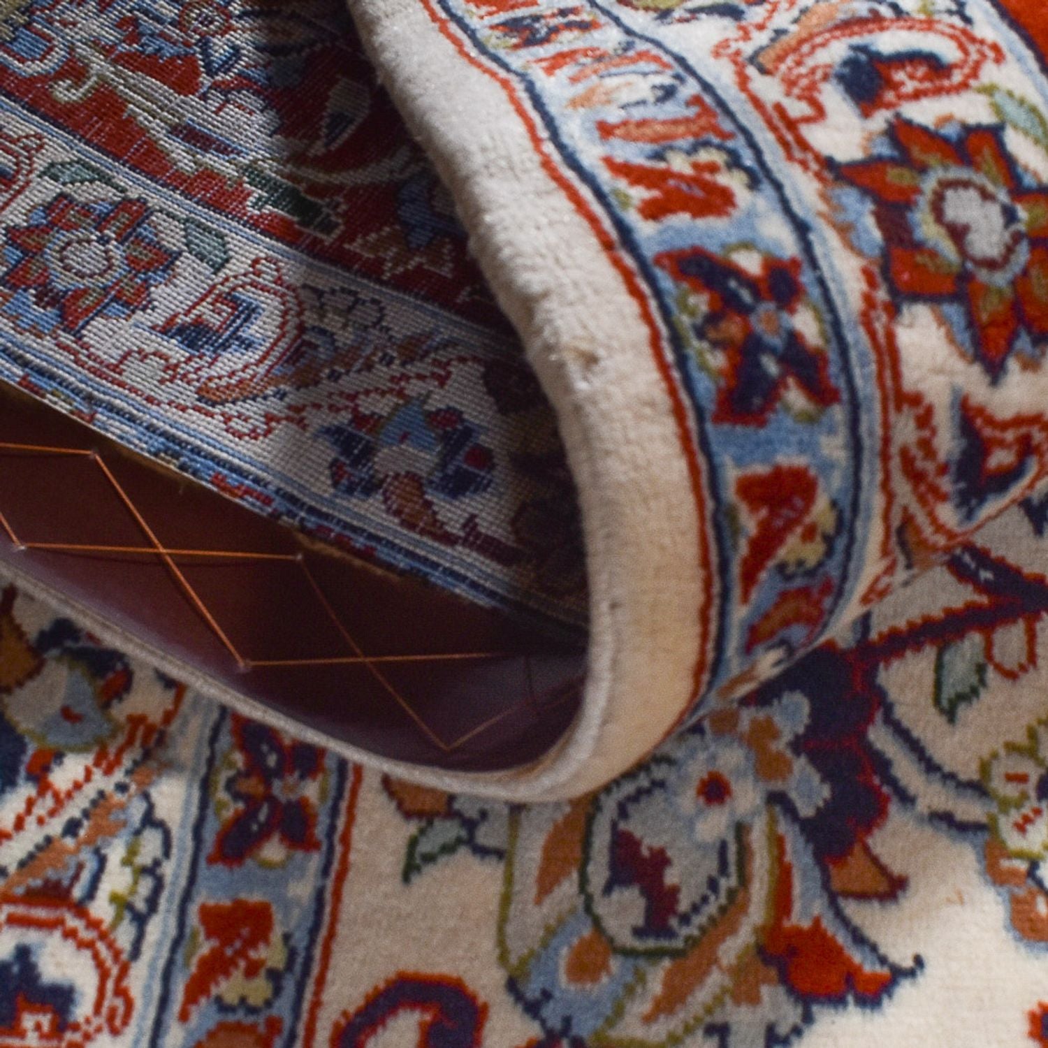 Tapis persan - Keshan - 356 x 259 cm - rouille