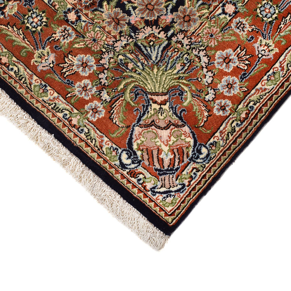Tapis persan - Ghom - Royal - 208 x 137 cm - beige foncé