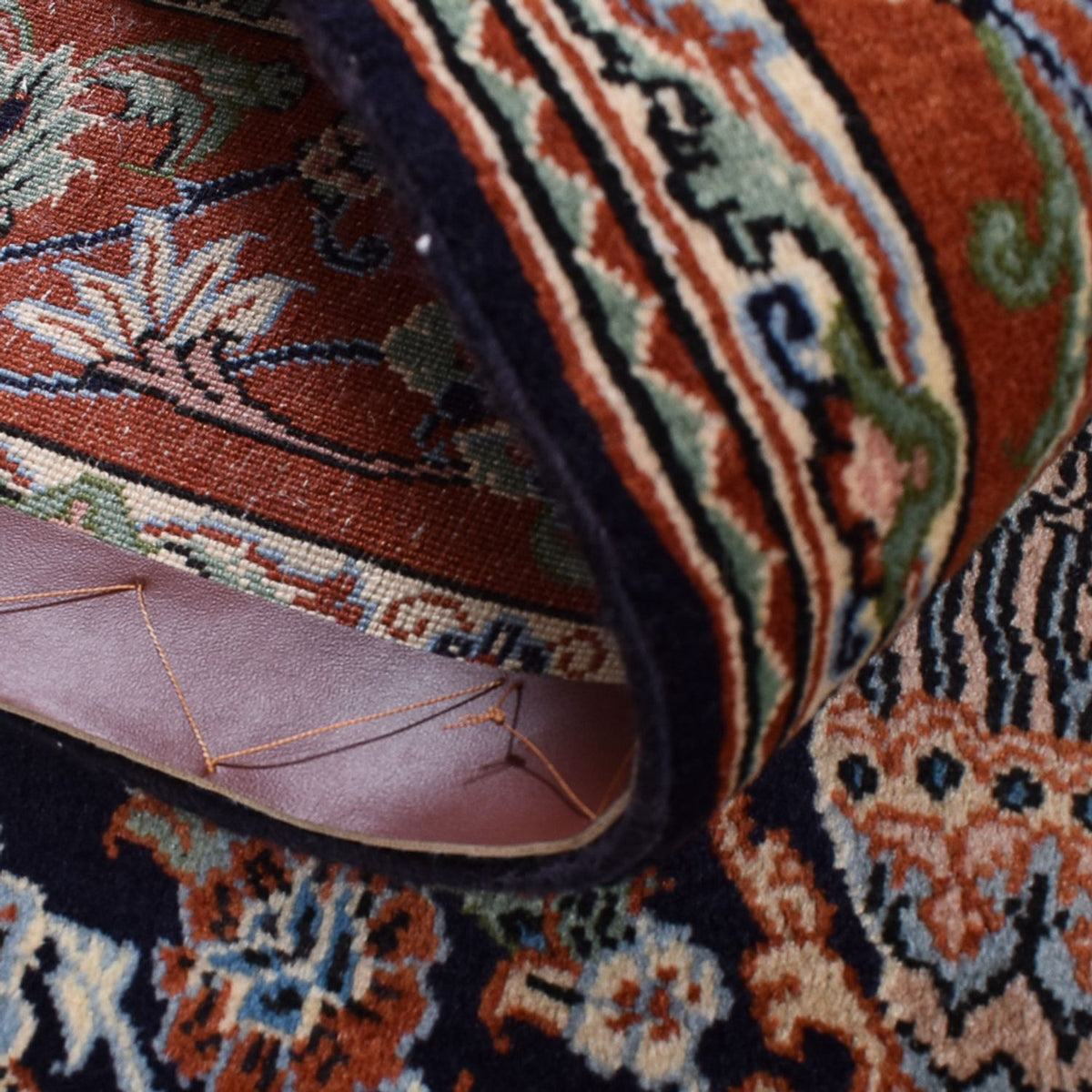 Tapis persan - Ghom - Royal - 208 x 137 cm - beige foncé