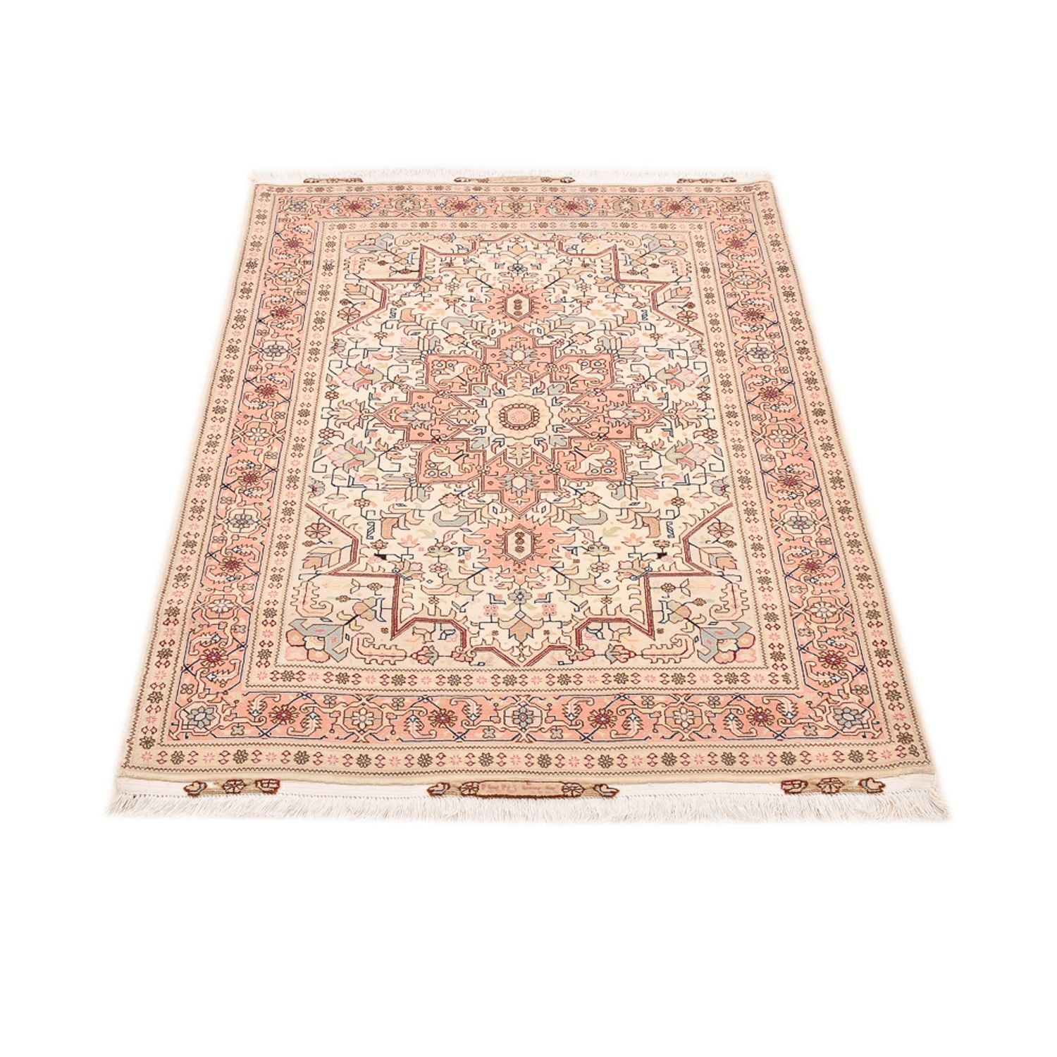 Tapis persan - Tabriz - Royal - 151 x 106 cm - beige clair