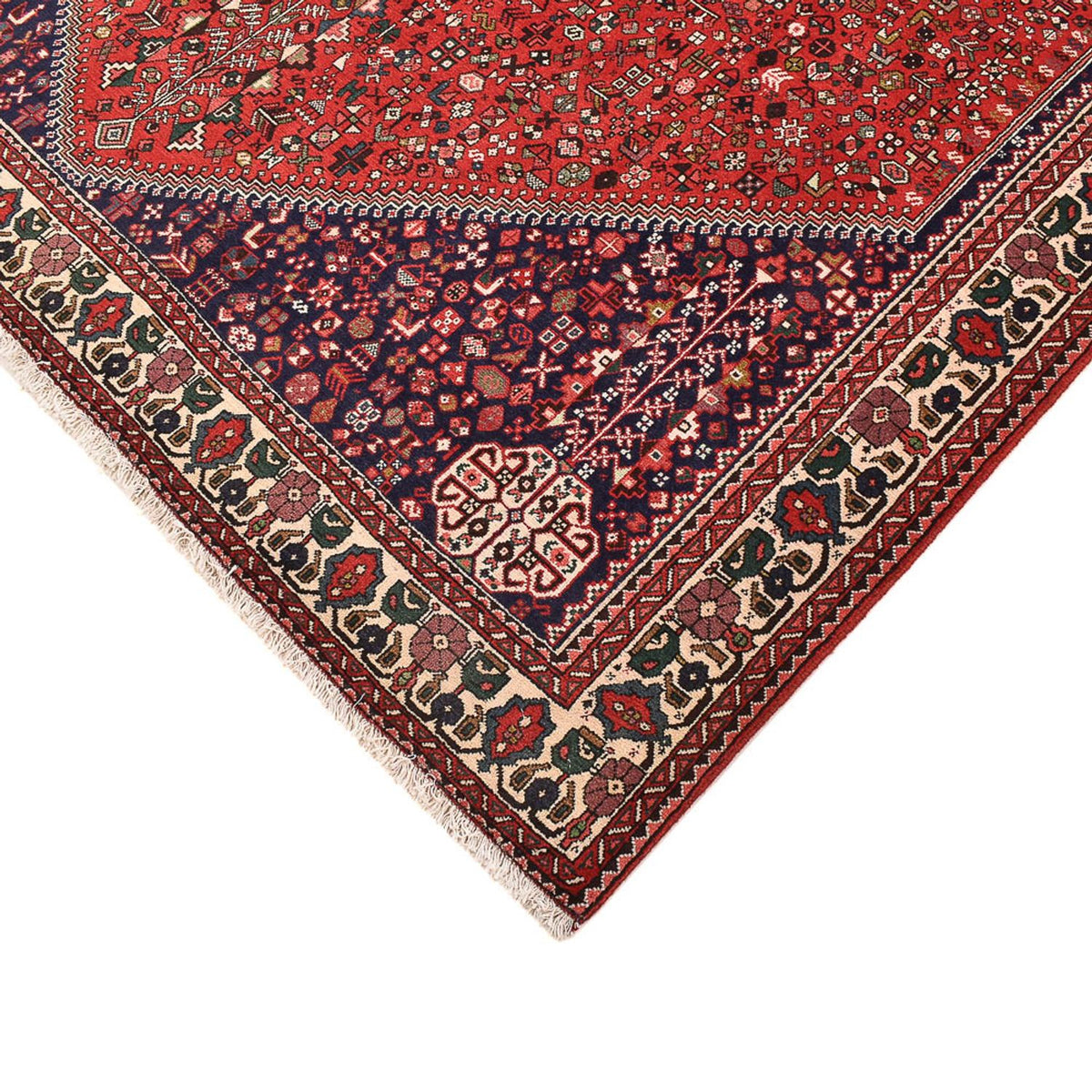Tapis persan - Nomadic carré  - 198 x 198 cm - rouge
