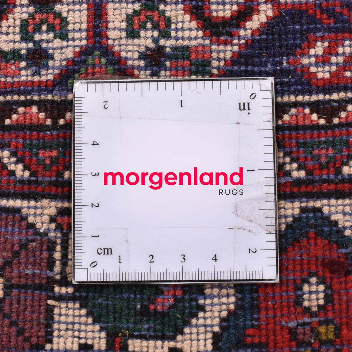 Tapis persan - Nomadic carré  - 198 x 198 cm - rouge