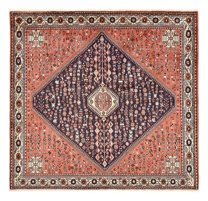 Tapis persan - Nomadic carré  - 203 x 196 cm - rouge clair
