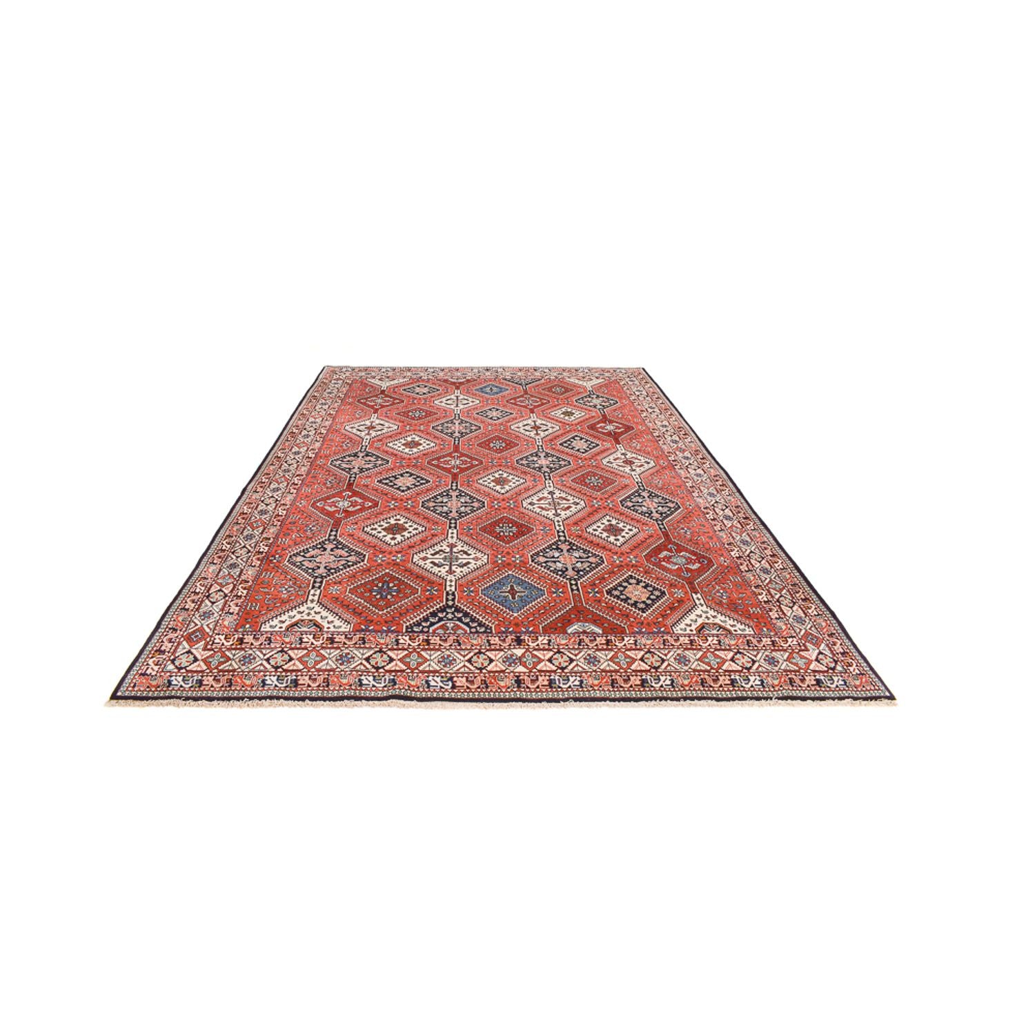Tapis persan - Nomadic - 406 x 298 cm - rouge clair