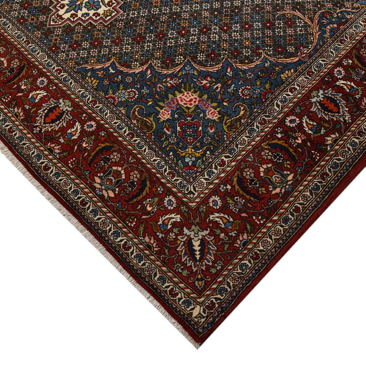 Tapis persan - Nomadic - 320 x 214 cm - bleu foncé