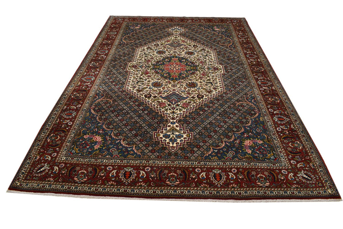 Tapis persan - Nomadic - 320 x 214 cm - bleu foncé