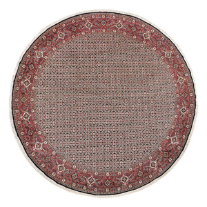 Tapis persan - Bidjar ronde  - 300 x 300 cm - rouge clair