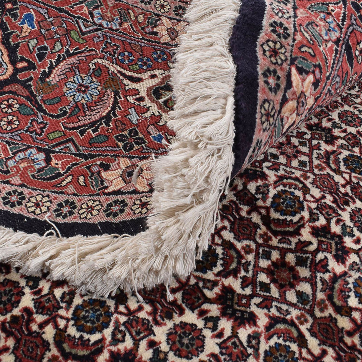 Tapis persan - Bidjar ronde  - 300 x 300 cm - rouge clair