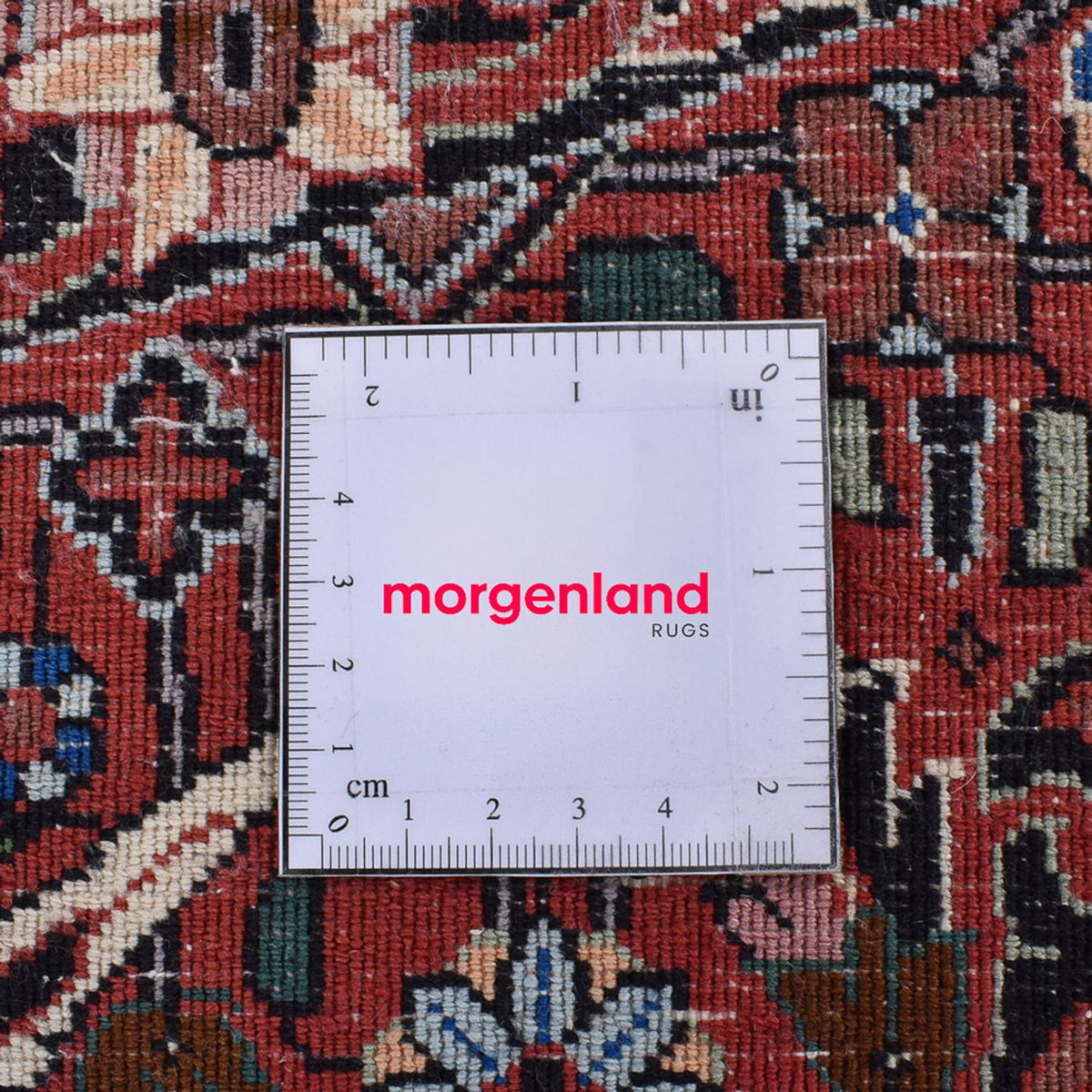 Tapis persan - Bidjar ronde  - 300 x 300 cm - rouge clair