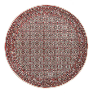 Tapis persan - Bidjar ronde  - 305 x 305 cm - rouge clair