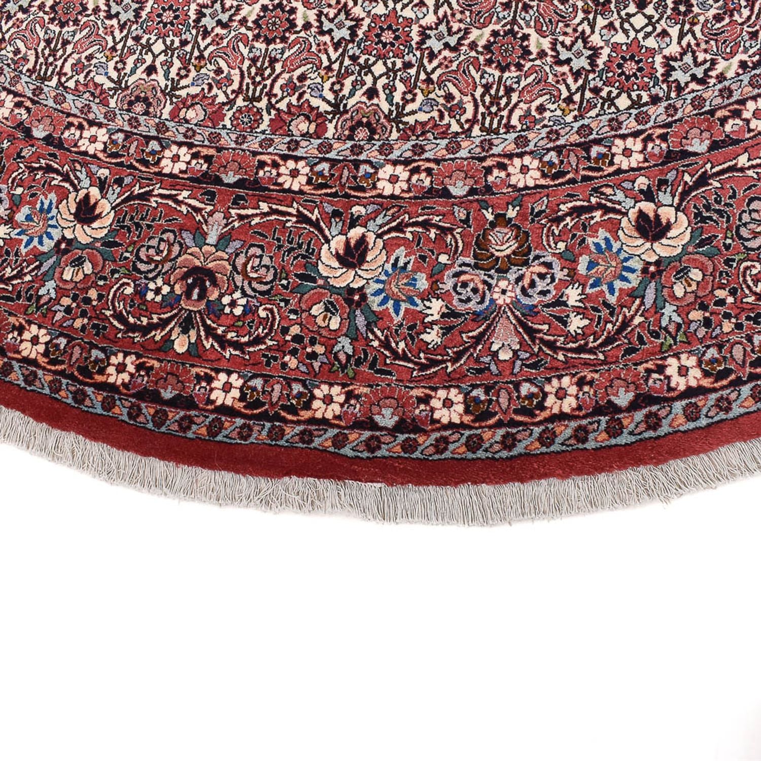 Tapis persan - Bidjar ronde  - 305 x 305 cm - rouge clair