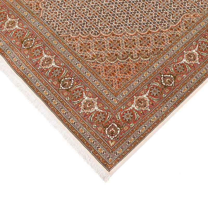 Tapis de couloir Tapis persan - Tabriz - Royal - 405 x 153 cm - rouille