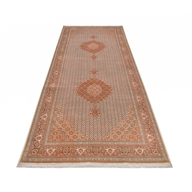 Tapis de couloir Tapis persan - Tabriz - Royal - 405 x 153 cm - rouille