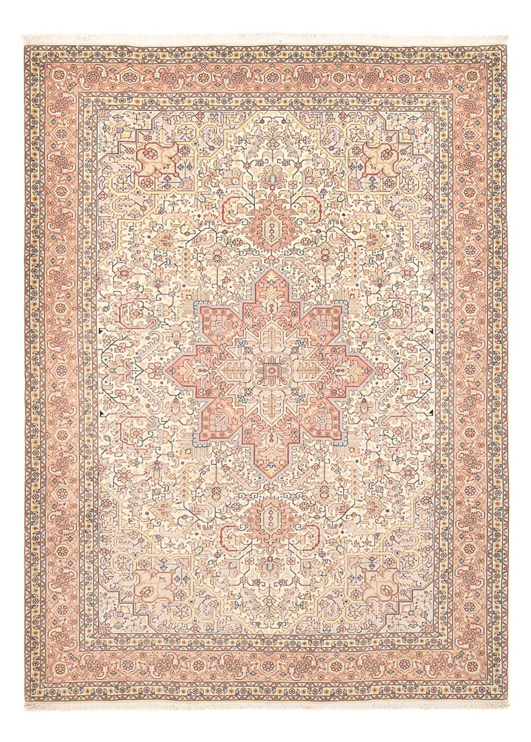 Tapis persan - Tabriz - Royal - 292 x 205 cm - rouge clair