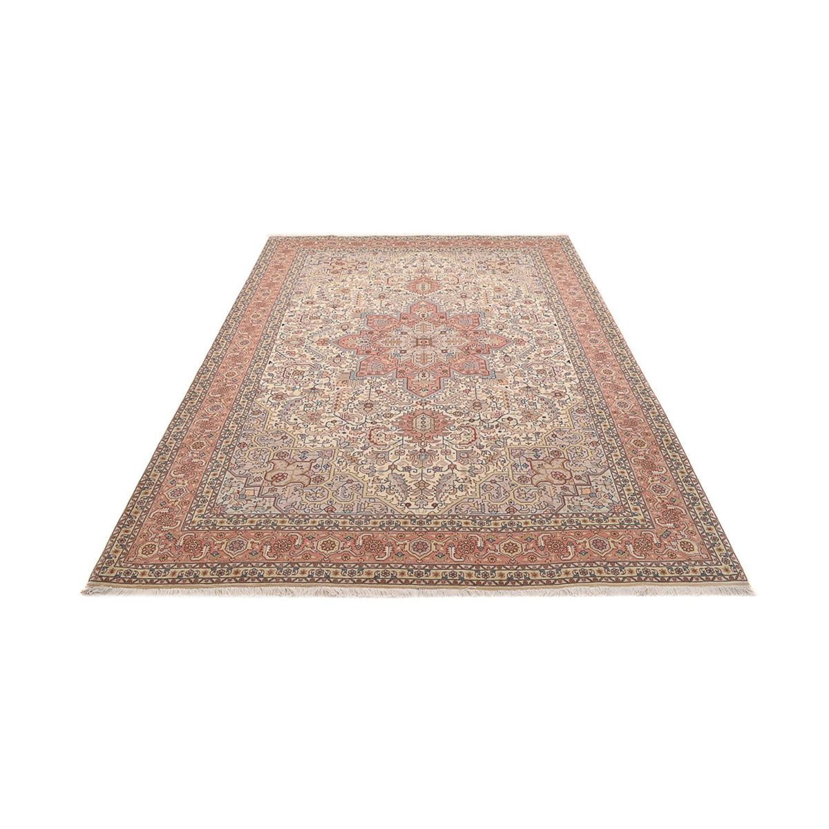 Tapis persan - Tabriz - Royal - 292 x 205 cm - rouge clair