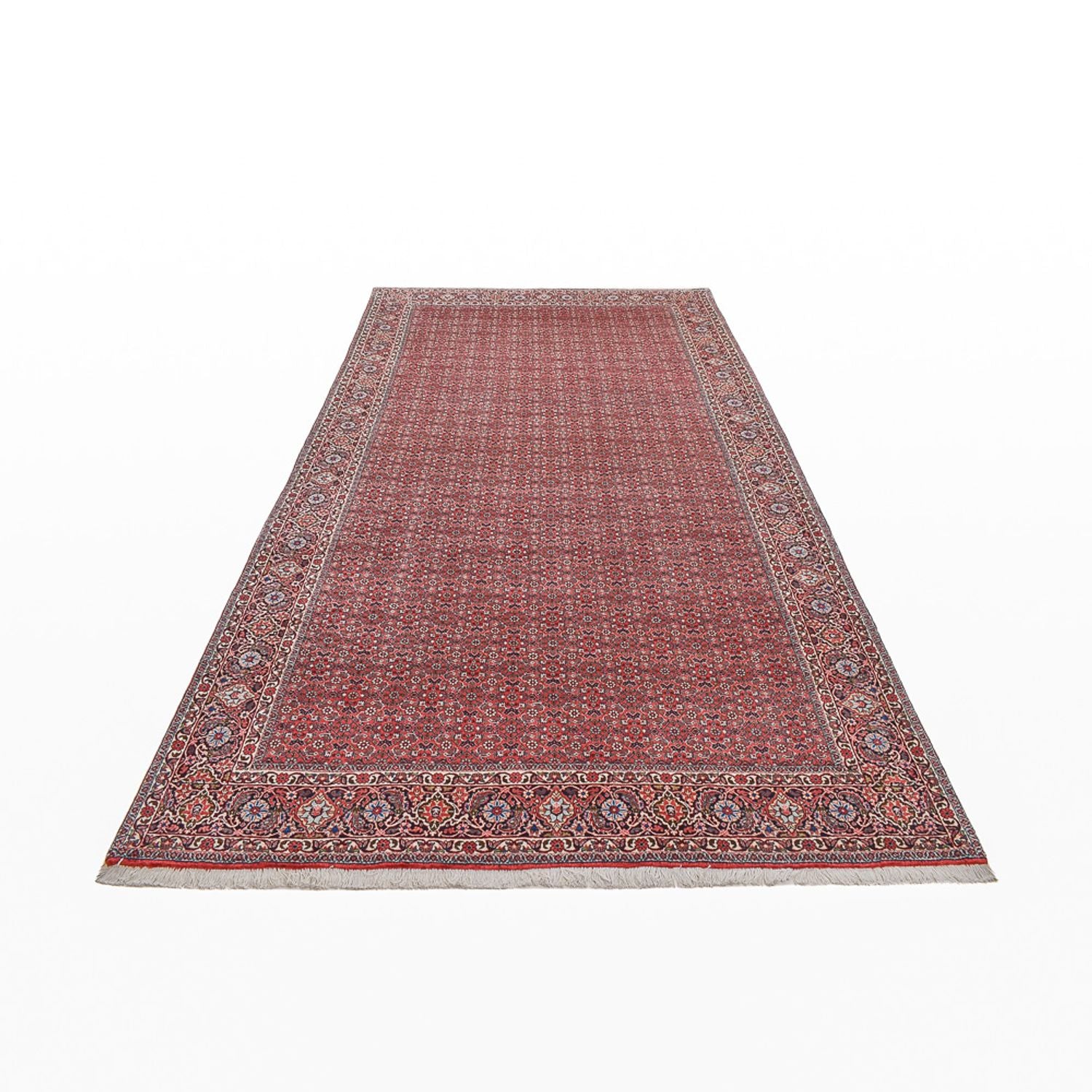 Tapis de couloir Tapis persan - Bidjar - 395 x 202 cm - rouille