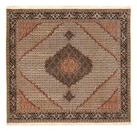 Tapis persan - Tabriz - Royal carré  - 203 x 195 cm - beige foncé