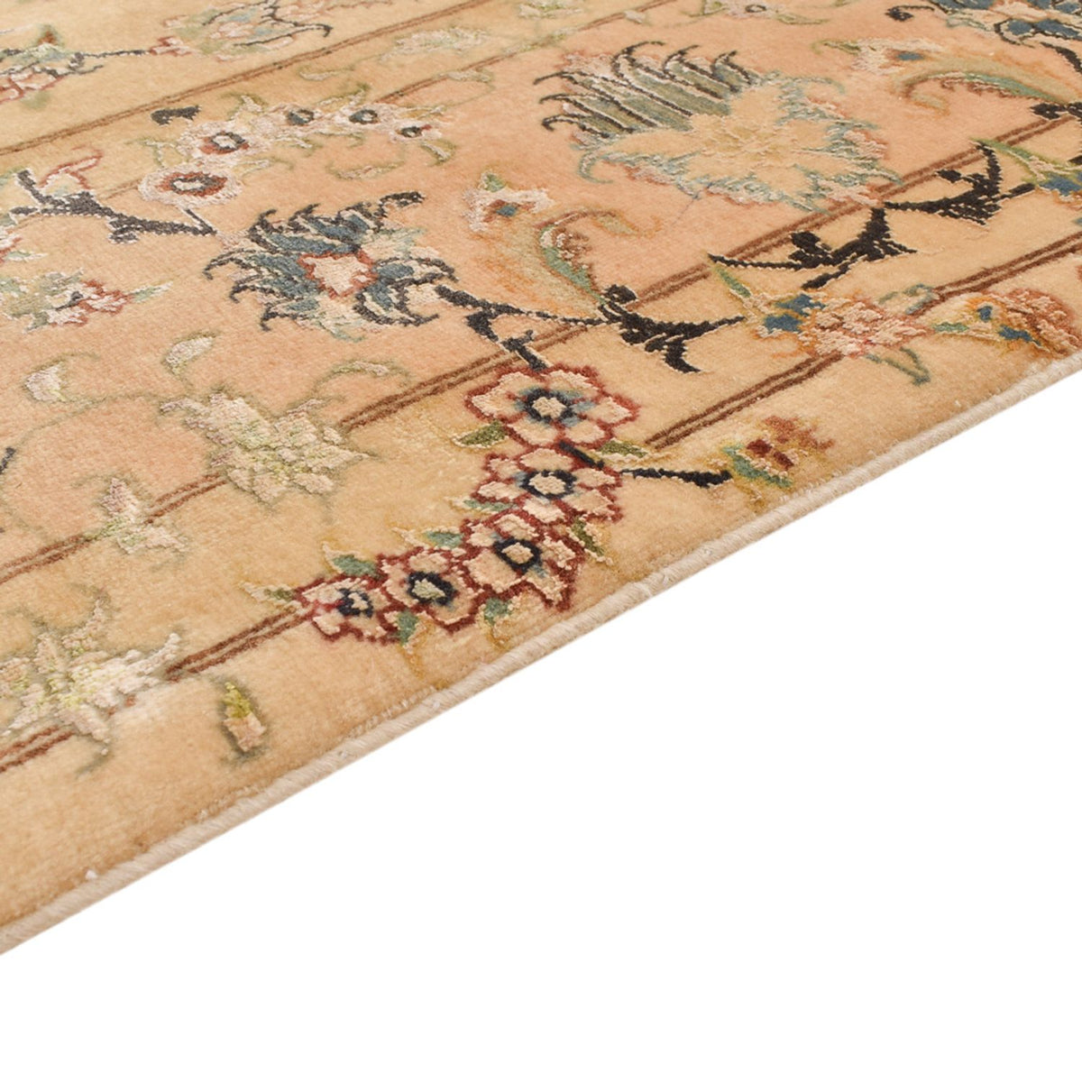 Tapis persan - Tabriz - Royal - 198 x 148 cm - caramel