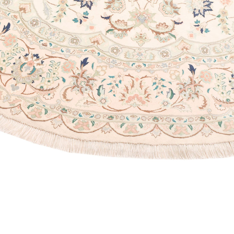 Tapis persan - Tabriz - Royal ronde  - 200 x 200 cm - sable