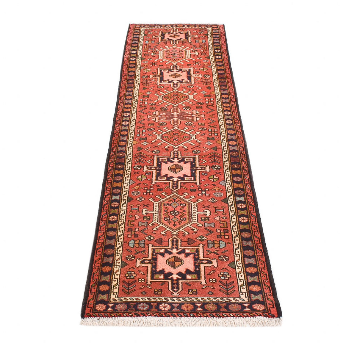 Tapis de couloir Tapis persan - Nomadic - 285 x 72 cm - rouge