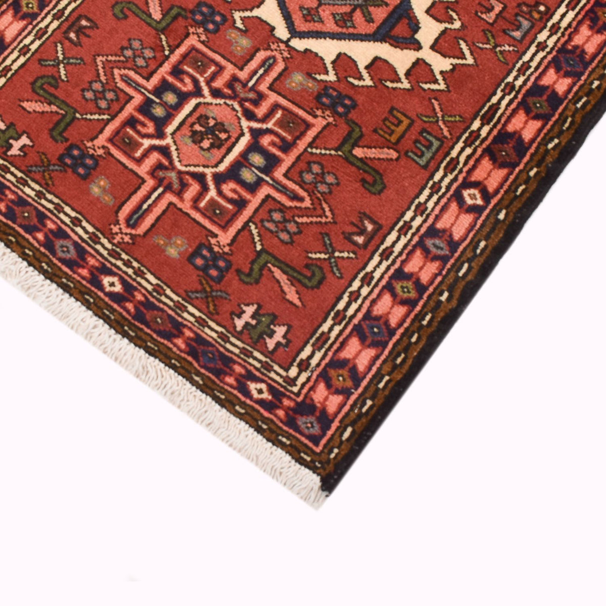 Tapis de couloir Tapis persan - Nomadic - 290 x 73 cm - rouge