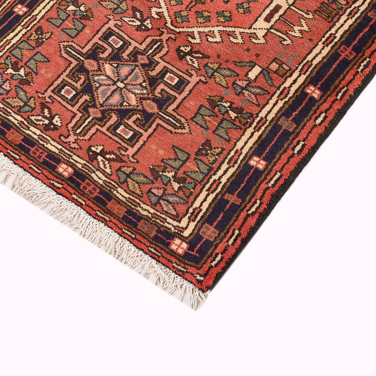 Tapis de couloir Tapis persan - Nomadic - 270 x 68 cm - rouge clair
