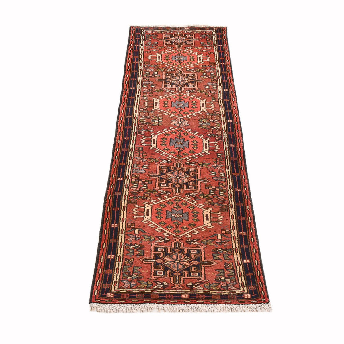 Tapis de couloir Tapis persan - Nomadic - 270 x 68 cm - rouge clair