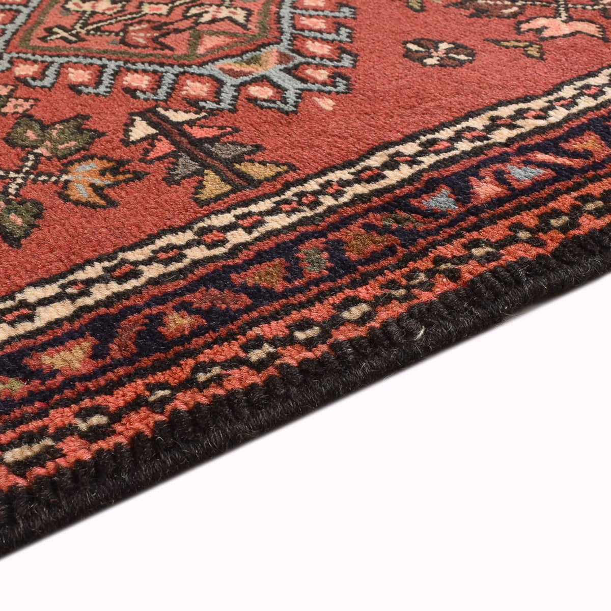 Tapis de couloir Tapis persan - Nomadic - 287 x 68 cm - rouge
