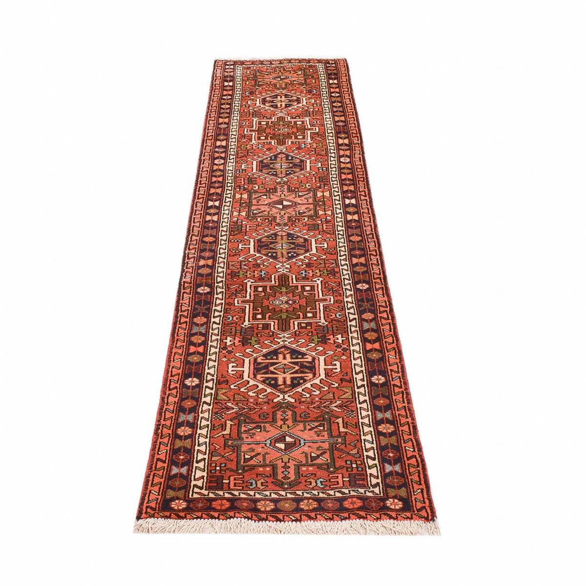 Tapis de couloir Tapis persan - Nomadic - 292 x 66 cm - rouge